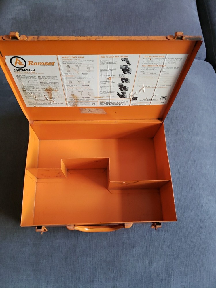 Vintage Ramset Powder Actuated Tool Case Metal! Cleaned!