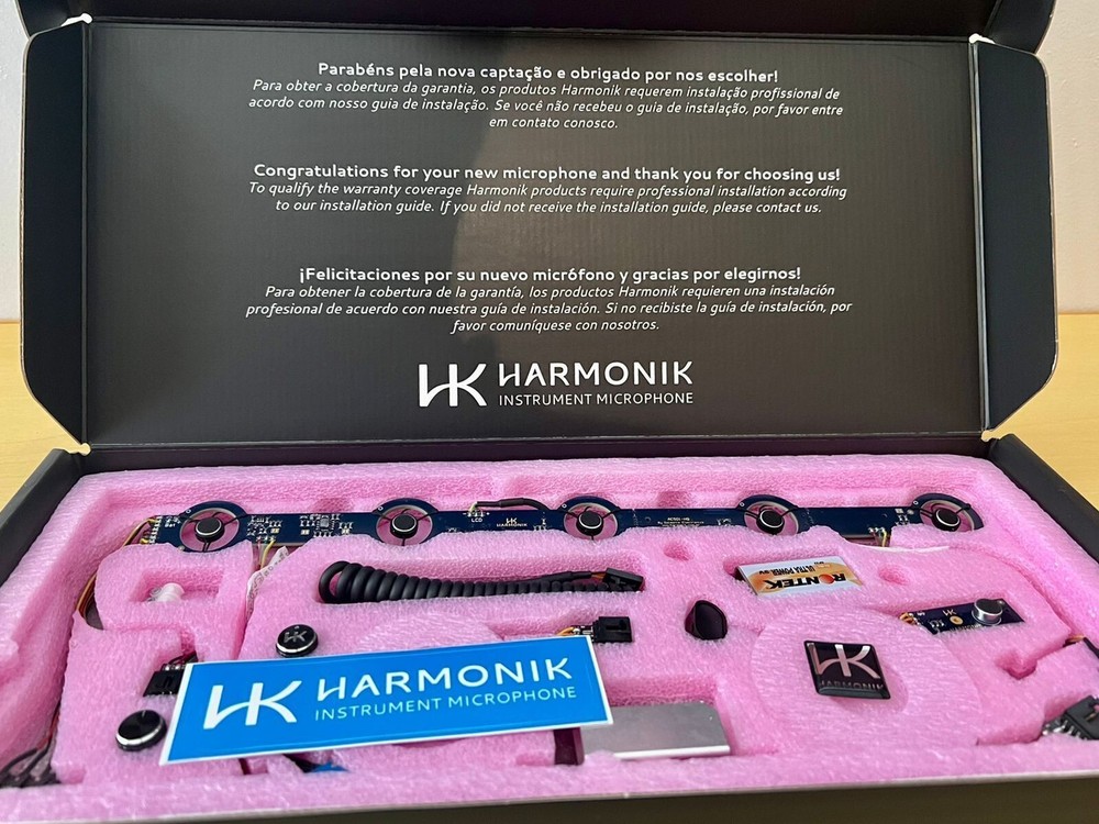 Microfone Acordeão Harmonik Model 501 HQ - Luz Led