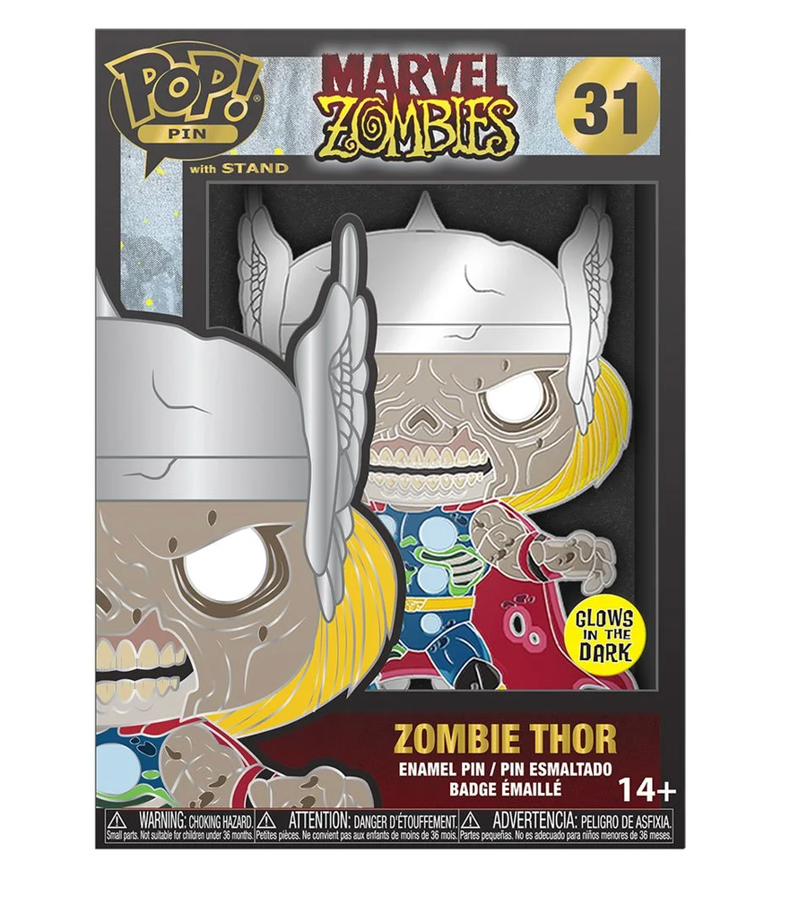 Funko Pop! Pin Zombie Thor #31 Marvel Disney+ GiTD Enamel Large