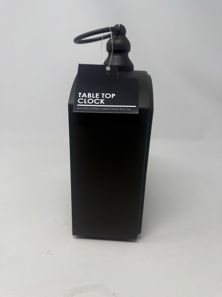 ASHMORE London Table Top Clock Black New With Tags