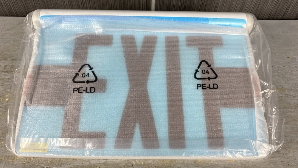 *New*CONTECH Single-face Adjustable Recessed (REXASFREM-P) Edge-Lit EXIT Sign
