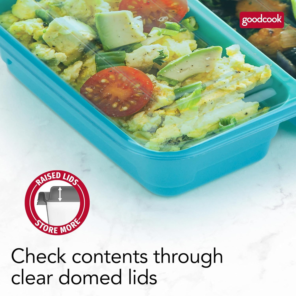 Food Storage Containers for Meal Prep Rectangle Two Compartments & Made without