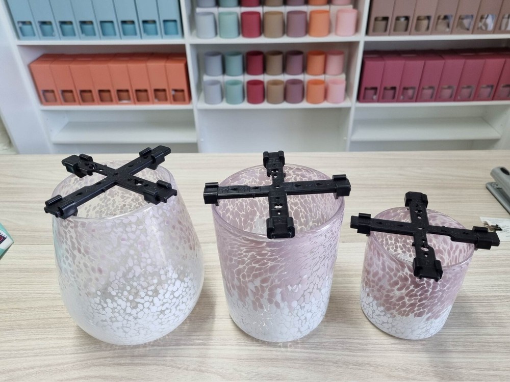 Universal Wick Holders - Adjustable Centering Device for Candle Makers - 6 pack