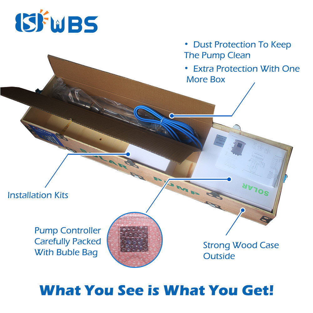 4" AC/DC Deep Bore Well Solar Water Pump 3KW 4HP Submersible 380V 300m Inverter