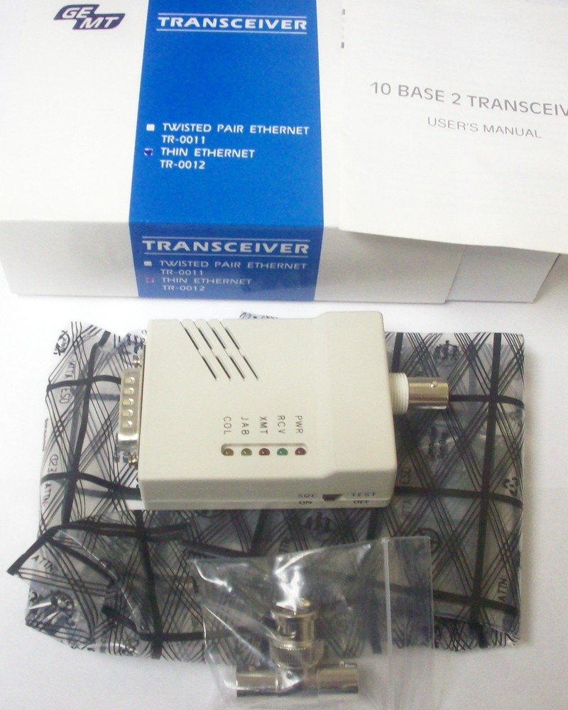 GE-MT TR-0012 10Base-2 Network Thin Ethernet Transceiver
