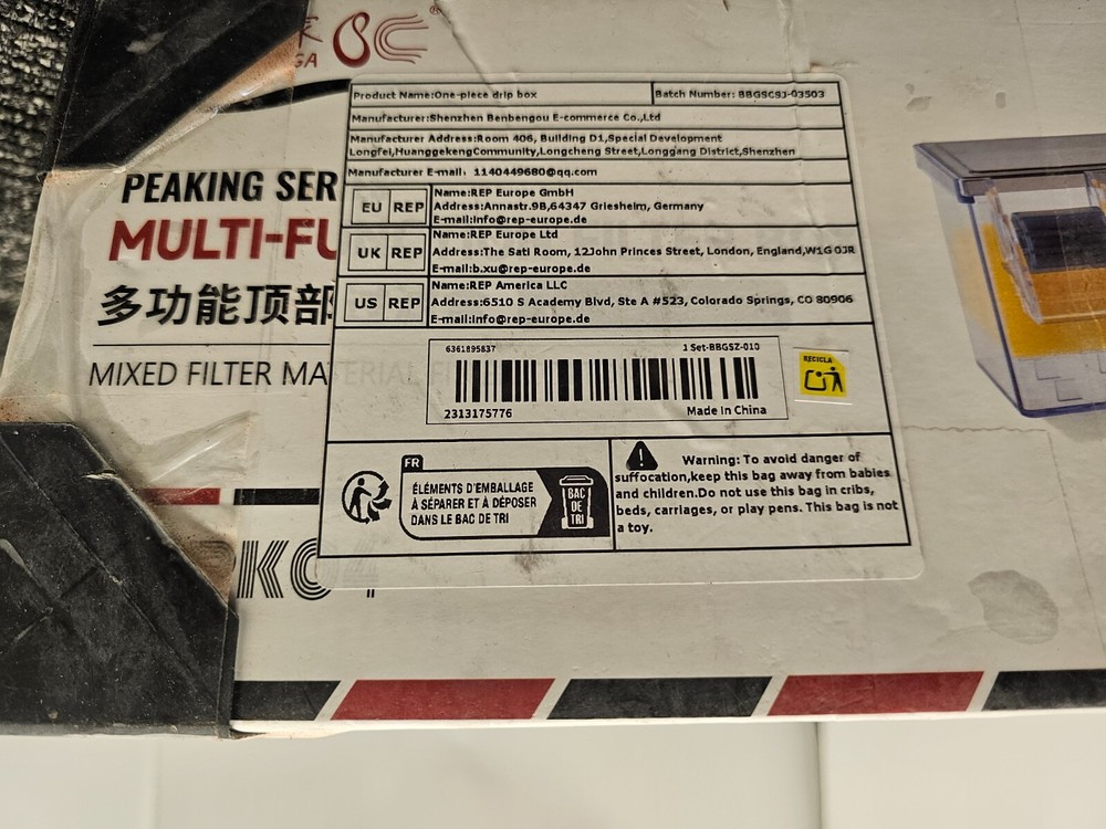 Peaking Series SC-PK04 Multi-Function Filter Box Mixed Media Cotton Material