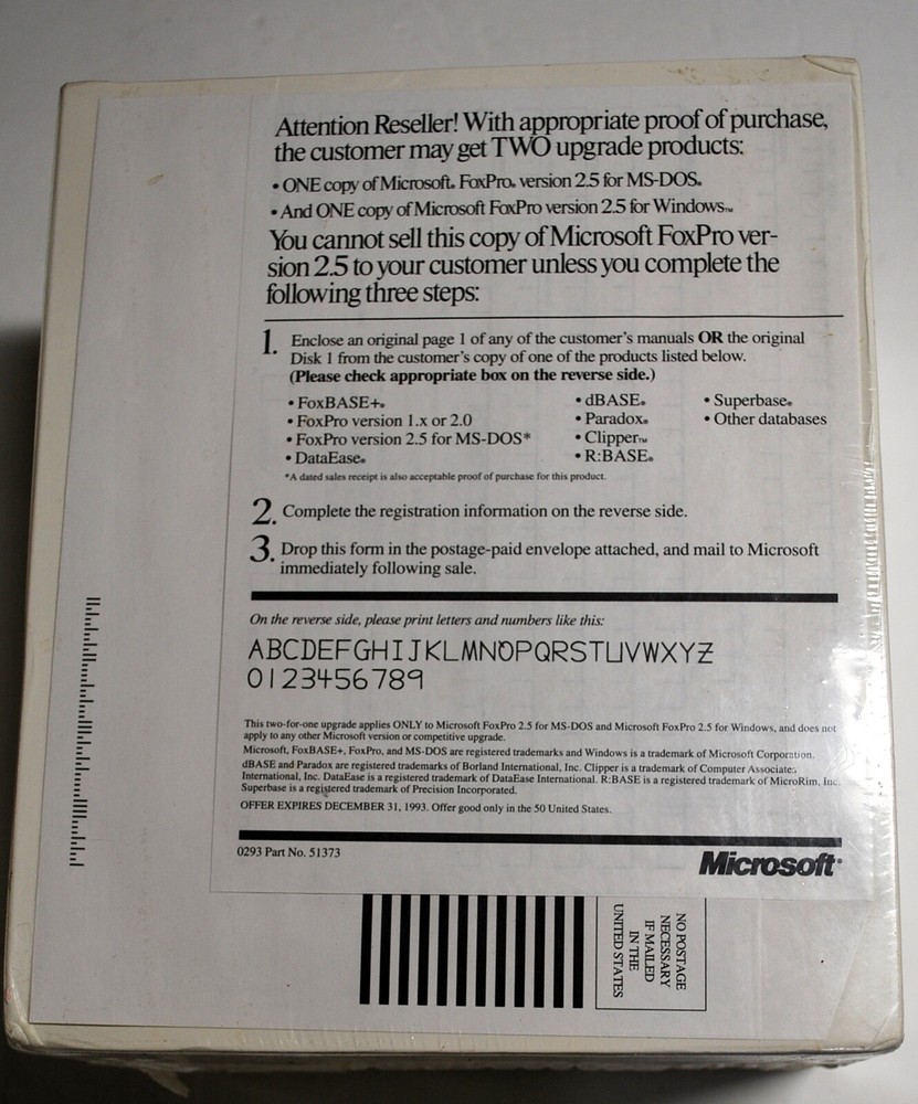 Microsoft FoxPro *NIB Unopened!*