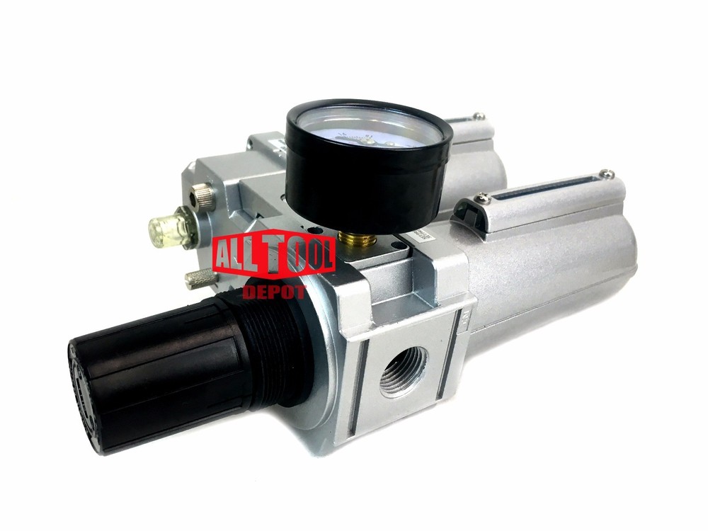 1/2" Compressed Air Moisture Filter Regulator Oiler Separator Lubricator Combo