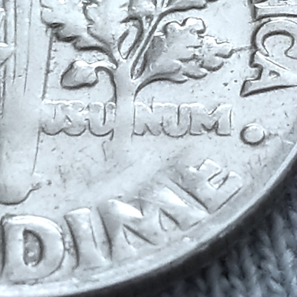 1985 D Roosevelt Dime 10c Strike Errors Broadstrike error Fade Fat Letters GREAT