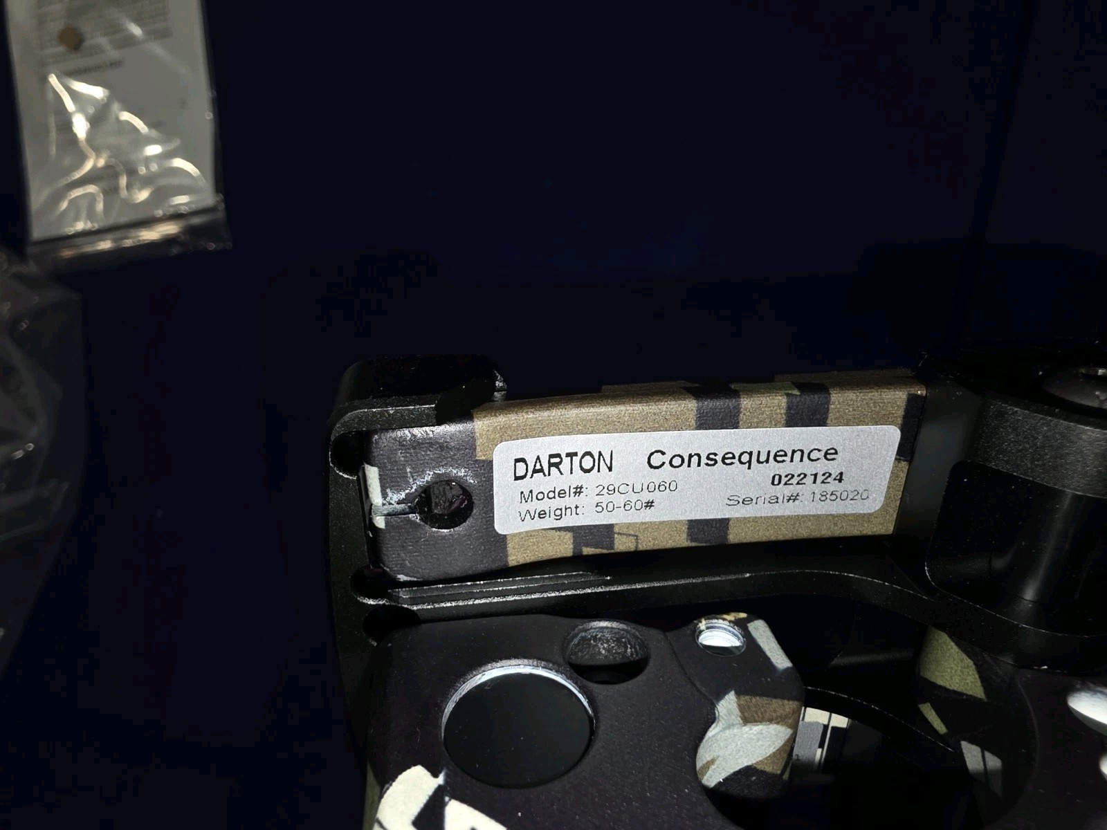 Darton Consequence Right Hand 60# Ursi Emerge 2.0 Camo - Brand New - 54