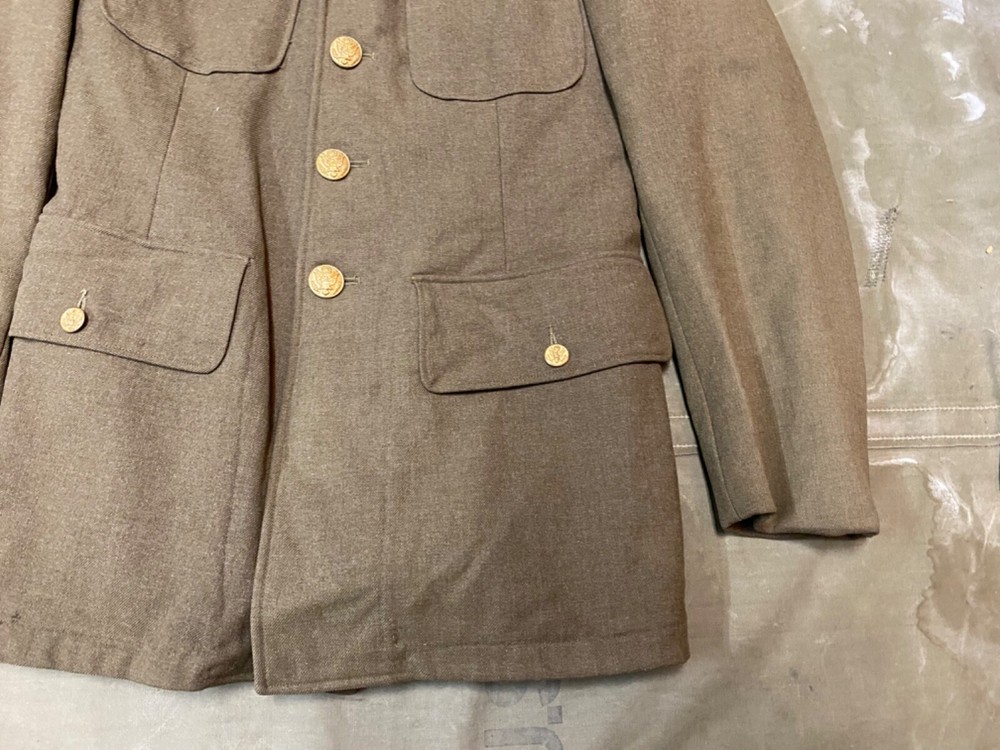 ORIGINAL WWII US ARMY M1938 CLASS A DRESS JACKET-SIZE 37R SMALL
