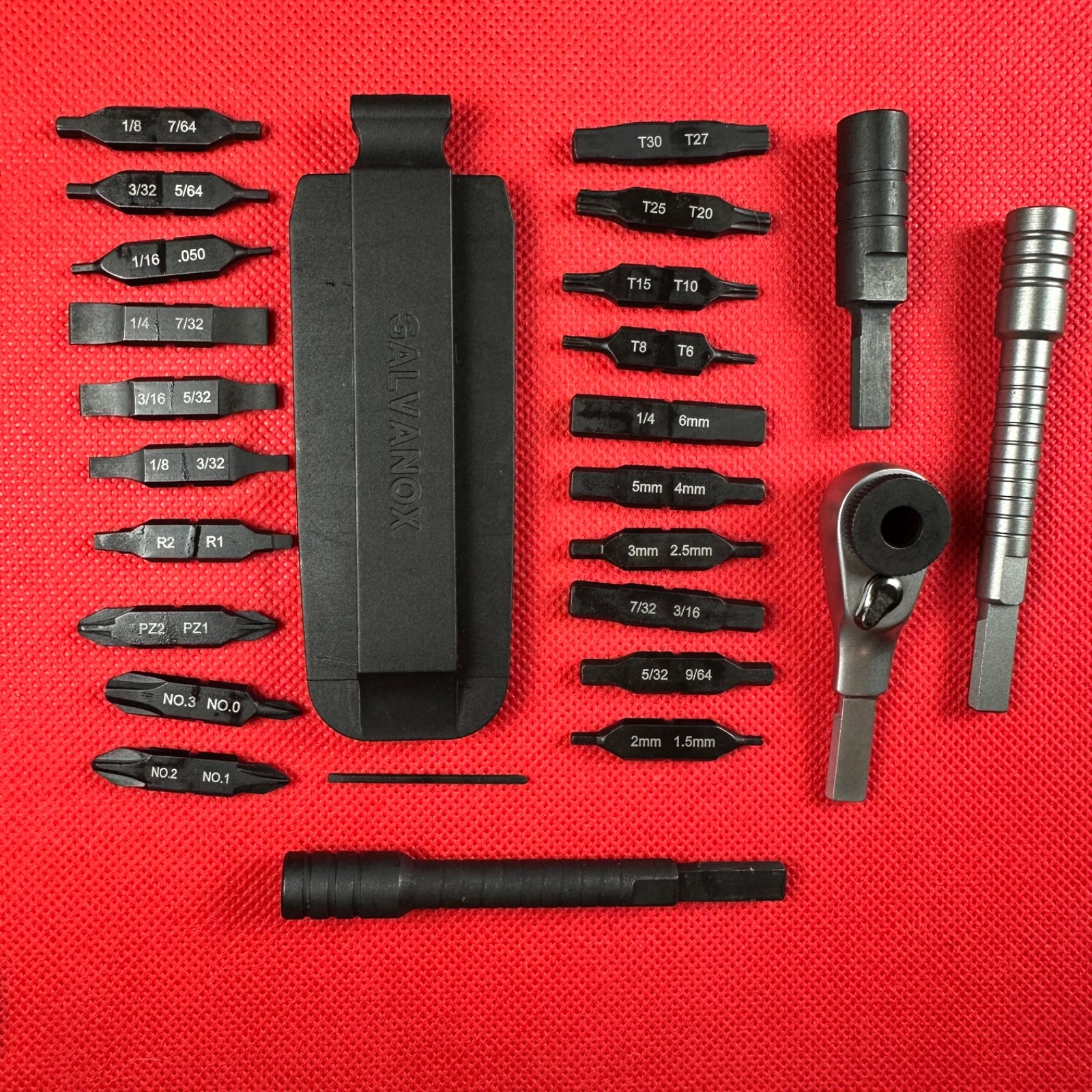 Galvanox Replacement Bit or Ratchet for Leatherman: Torx, Flat, Phillips, Better