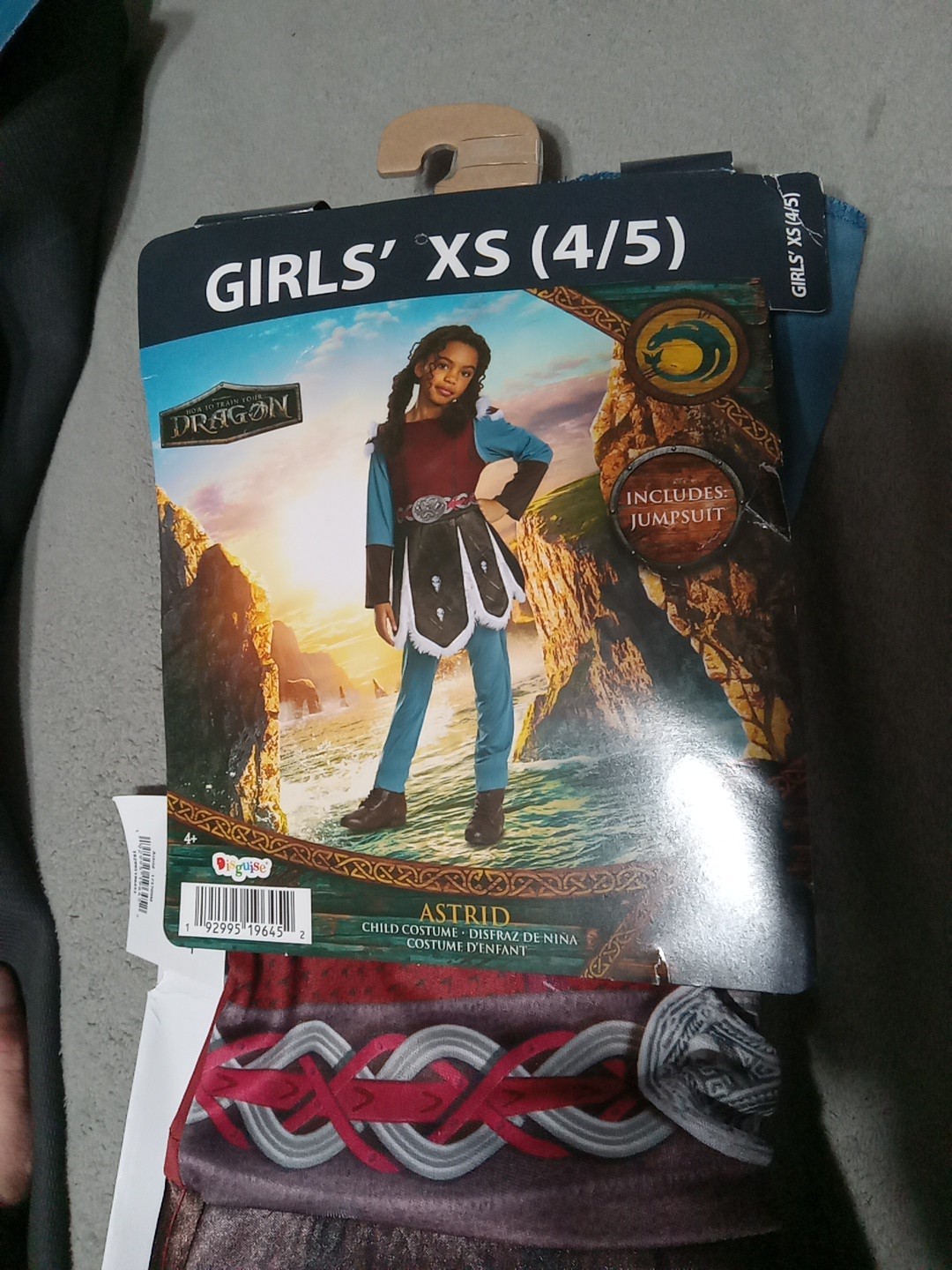 How to Train Your Dragon Astrid Costume XS 4/5 Girls Disguise Brand Halloween