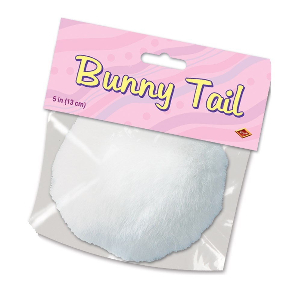 Bunny Tail Rabbit Halloween Costume Accessory Large White Beistle Playboy Easter