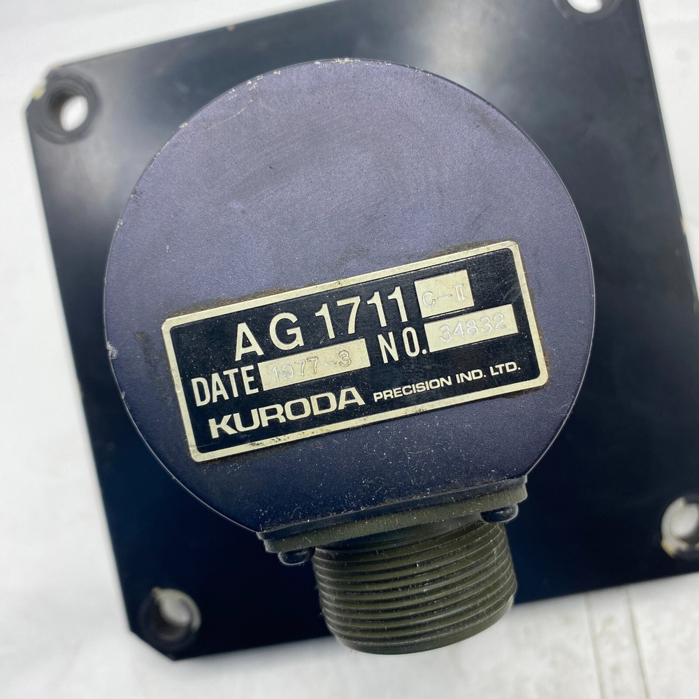 KURODA LATHE SPINDLE ENCODER AG1711 C-II NO. 34382 DATE 1977-3 🎯