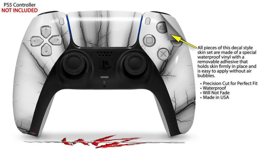 Skin Sony PS5 Controller Lightning Black
