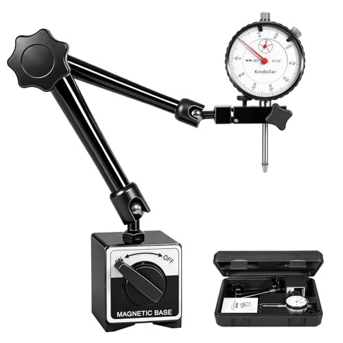 Dial Indicator with Magnetic Base, 0-1 inch Dial Test Gauge Indicators