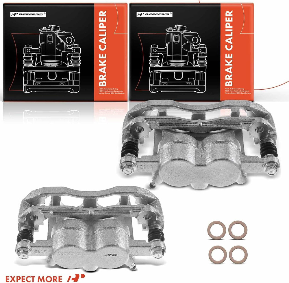 Disc Brake Caliper Assembly with Bracket Compatible with Select Ford and Mercury