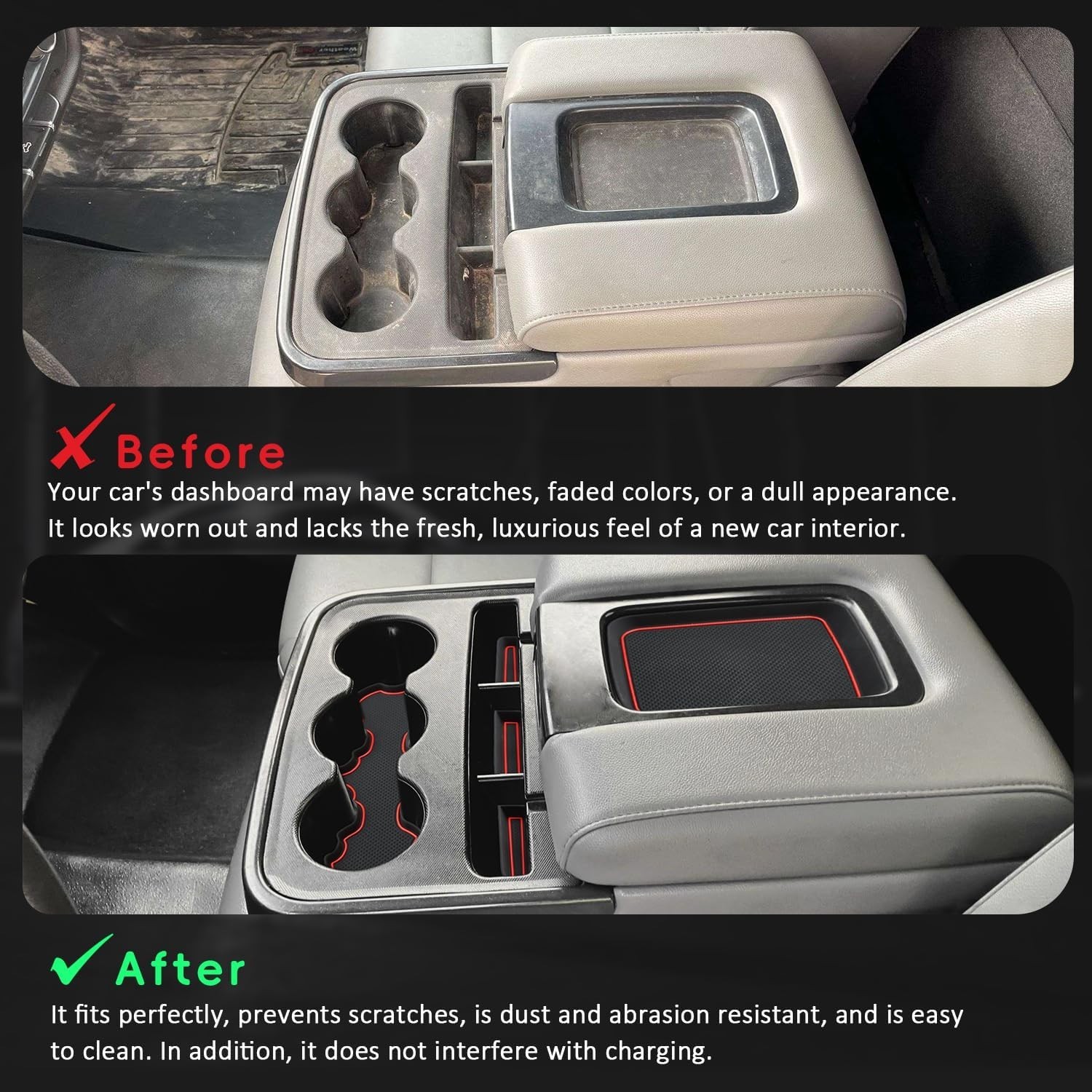 Auovo for Chevy Chevrolet Silverado 1500 BenchSeats/GMC/Sierra 1500 2014-2018