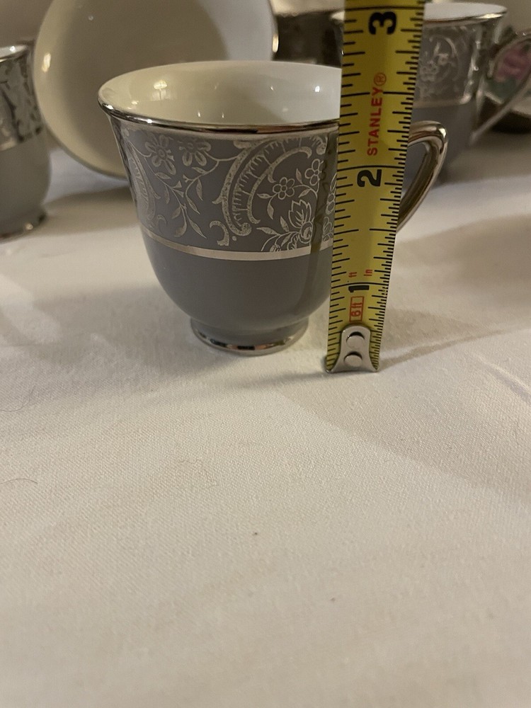 Vogue Silver Laced China Cup