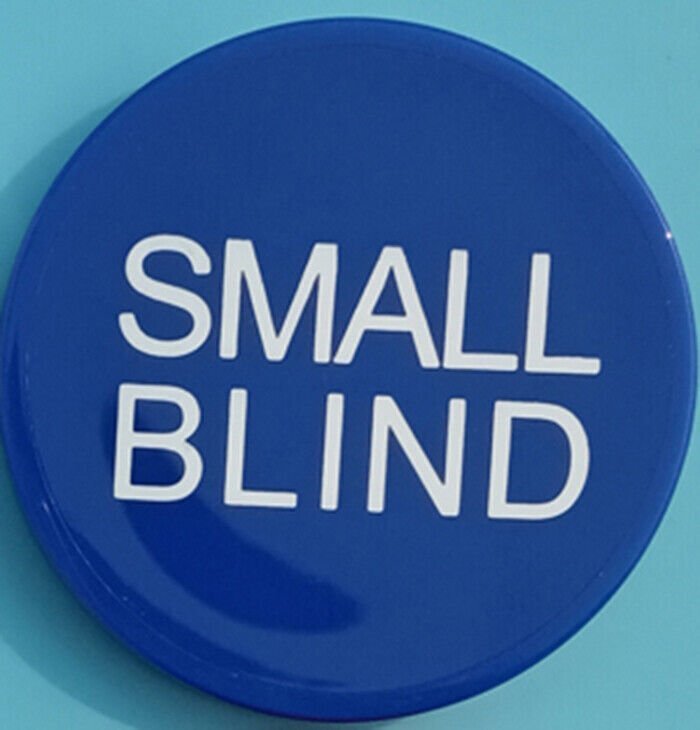 10 Small Blind buttons 2"
