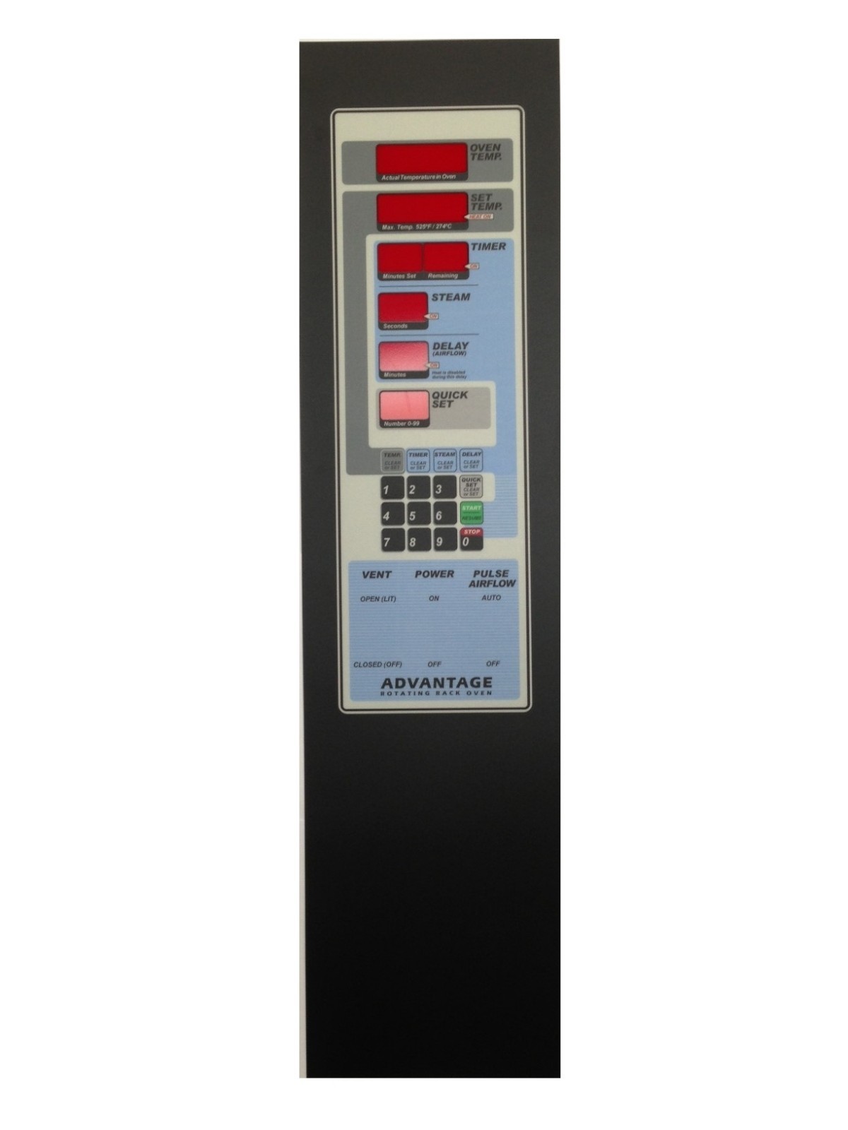 OVERLAY FOR OV210 BAXTER RACK OVENS 100V16-00339