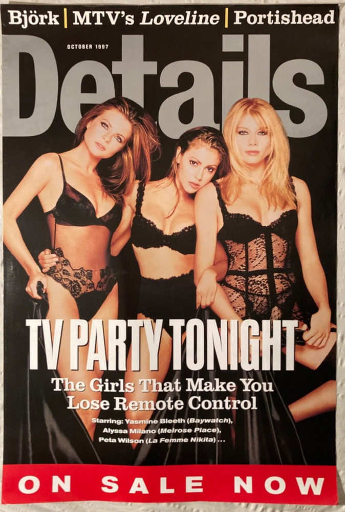 Yasmine Bleeth Alyssa Milano Peta Wilson Poster Sexy Lingerie Girls 1997 Pinup