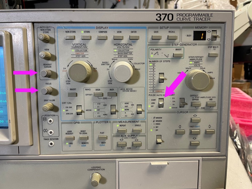 Tektronix Sony 370 Programmable Curve Tracer