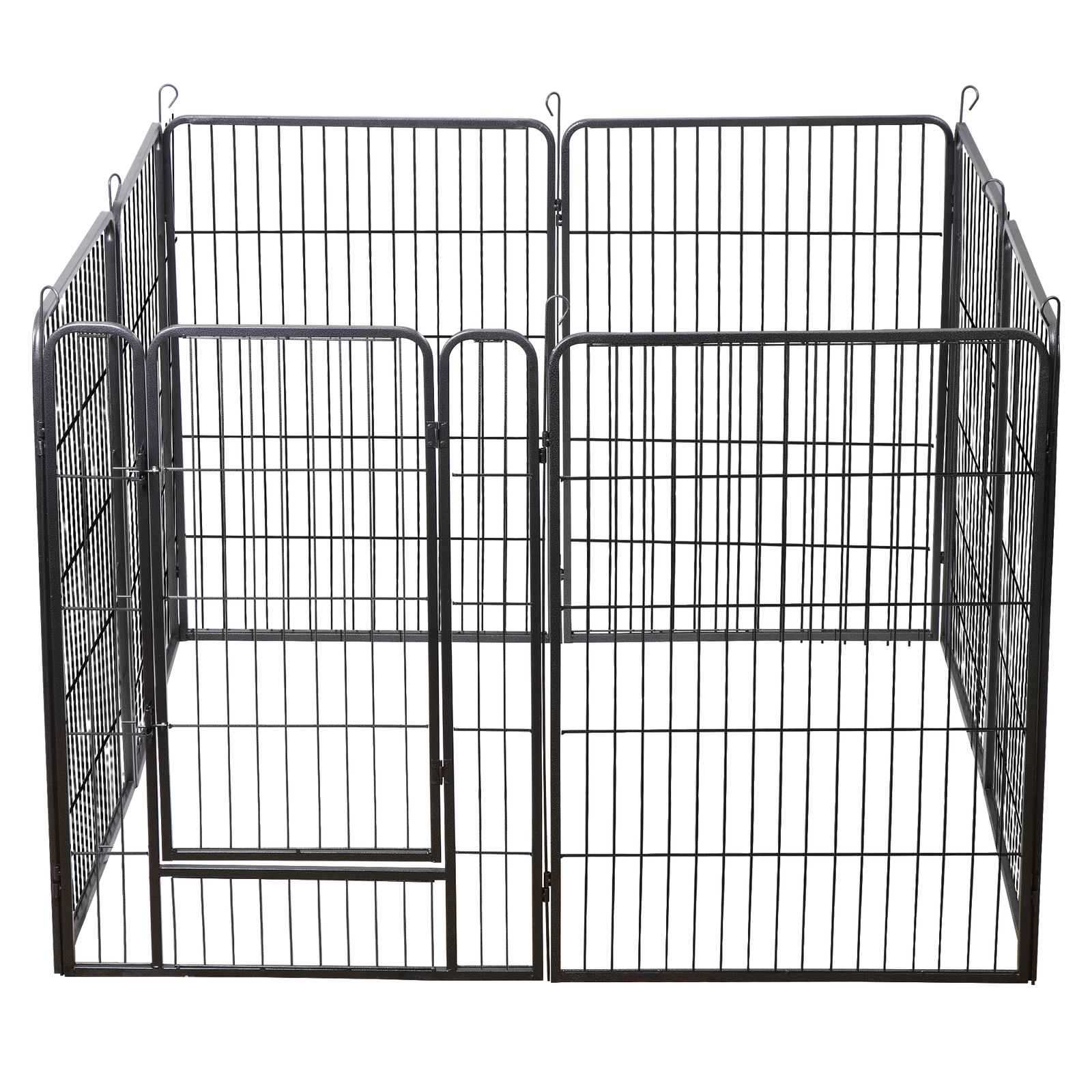 40" 8 Panel Detachable Exercise Fence Metal Dog Playpen Multiple Shap For Pet