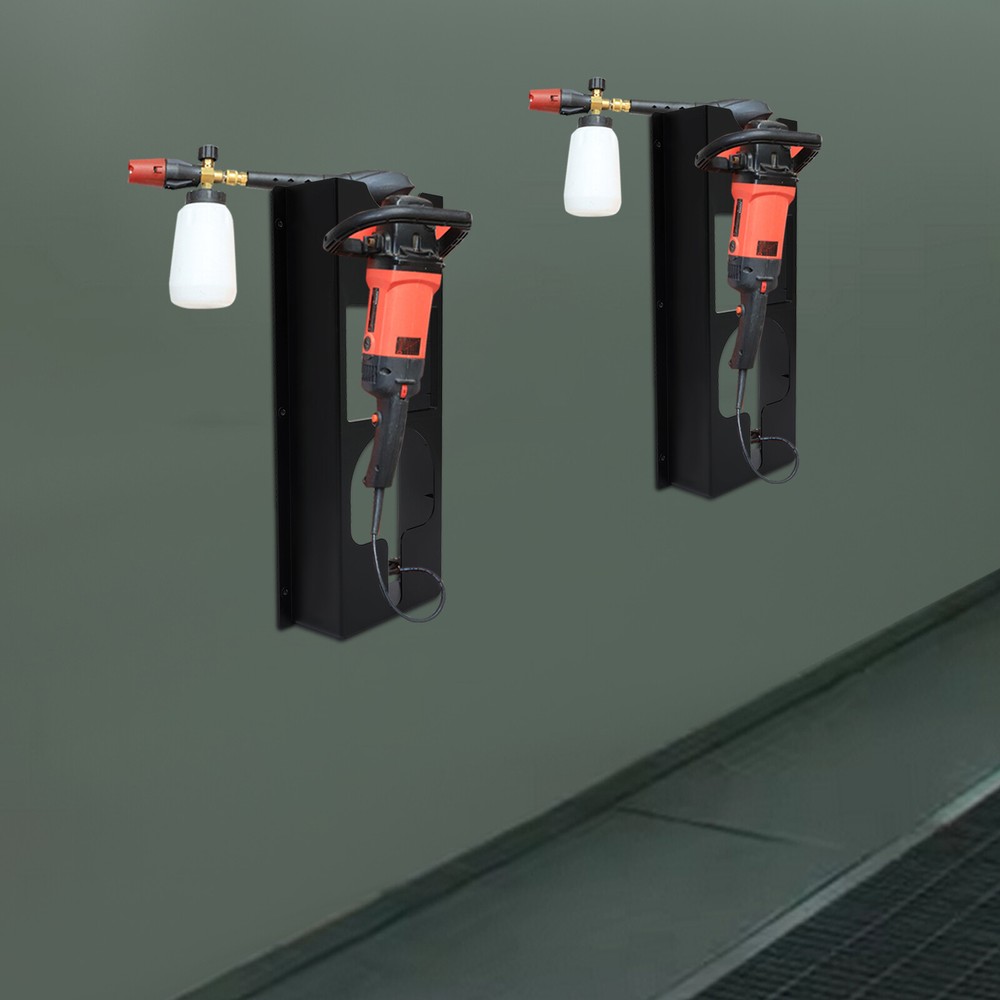 Polishing Machine Holder Wall Mount, 2 Pcs Set Buffer Polisher Rack