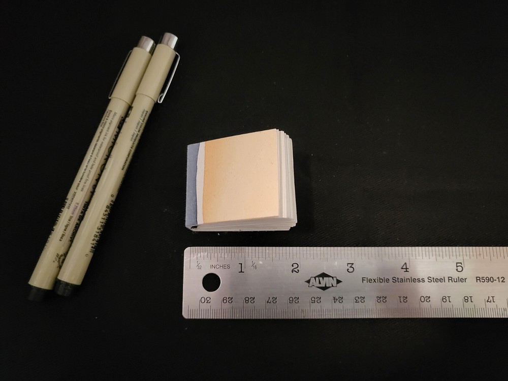 novelty micro sketchbook - 88 pages - 1.75" x 1.5"