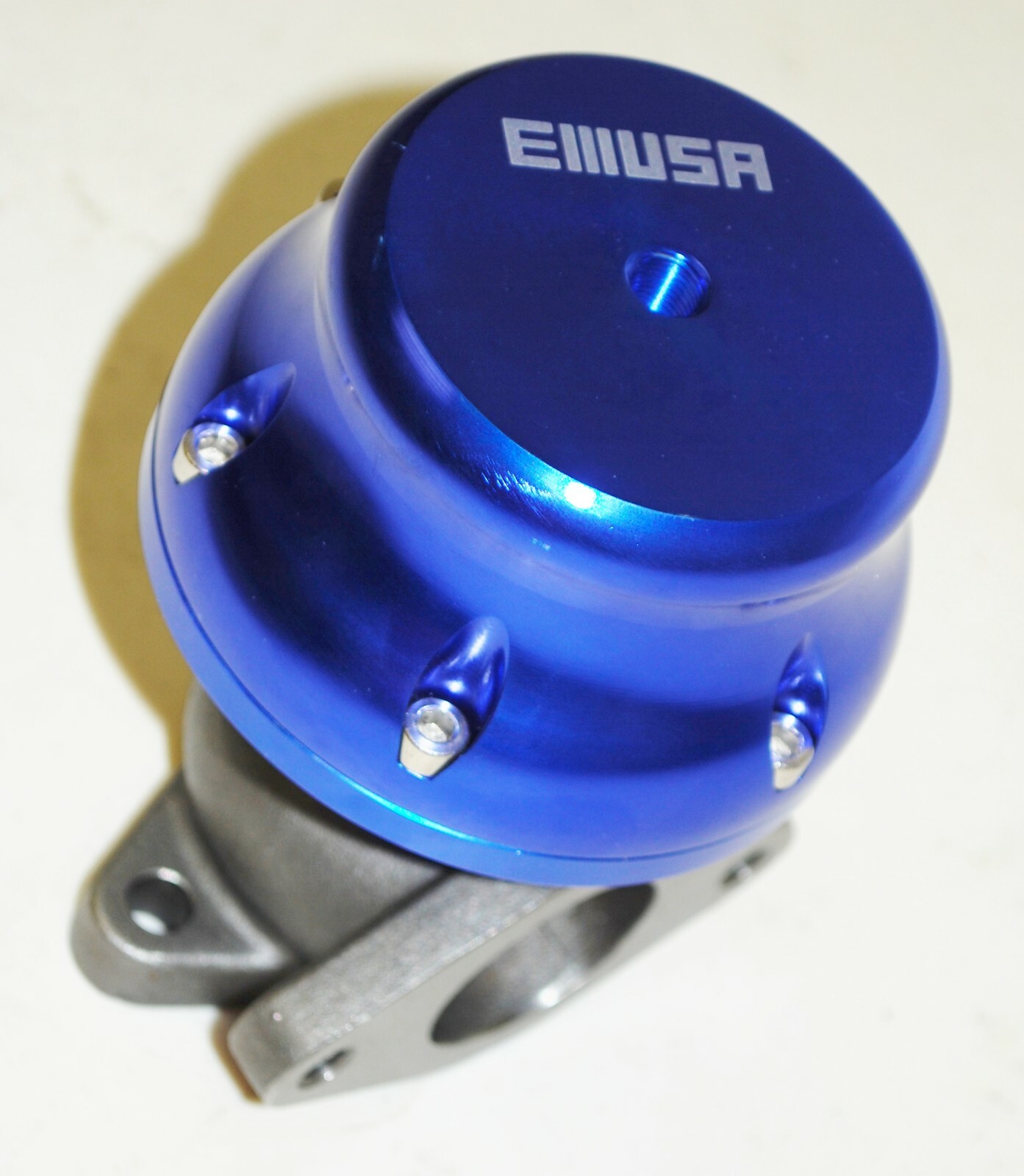 Uniersal 35/38MM Adjustable External Wastegate 2-Bolt  BLUE ANODIZED