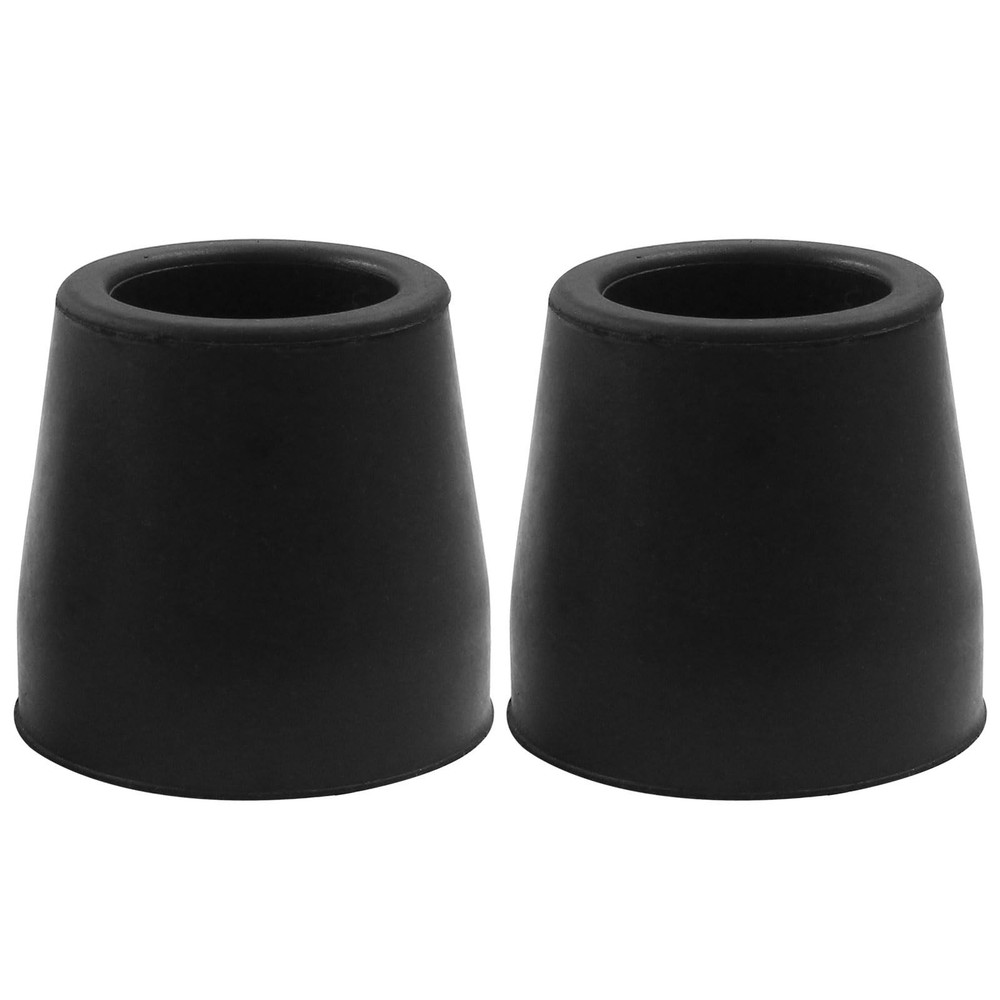 Rubber Cane Tips 1 Inch Black