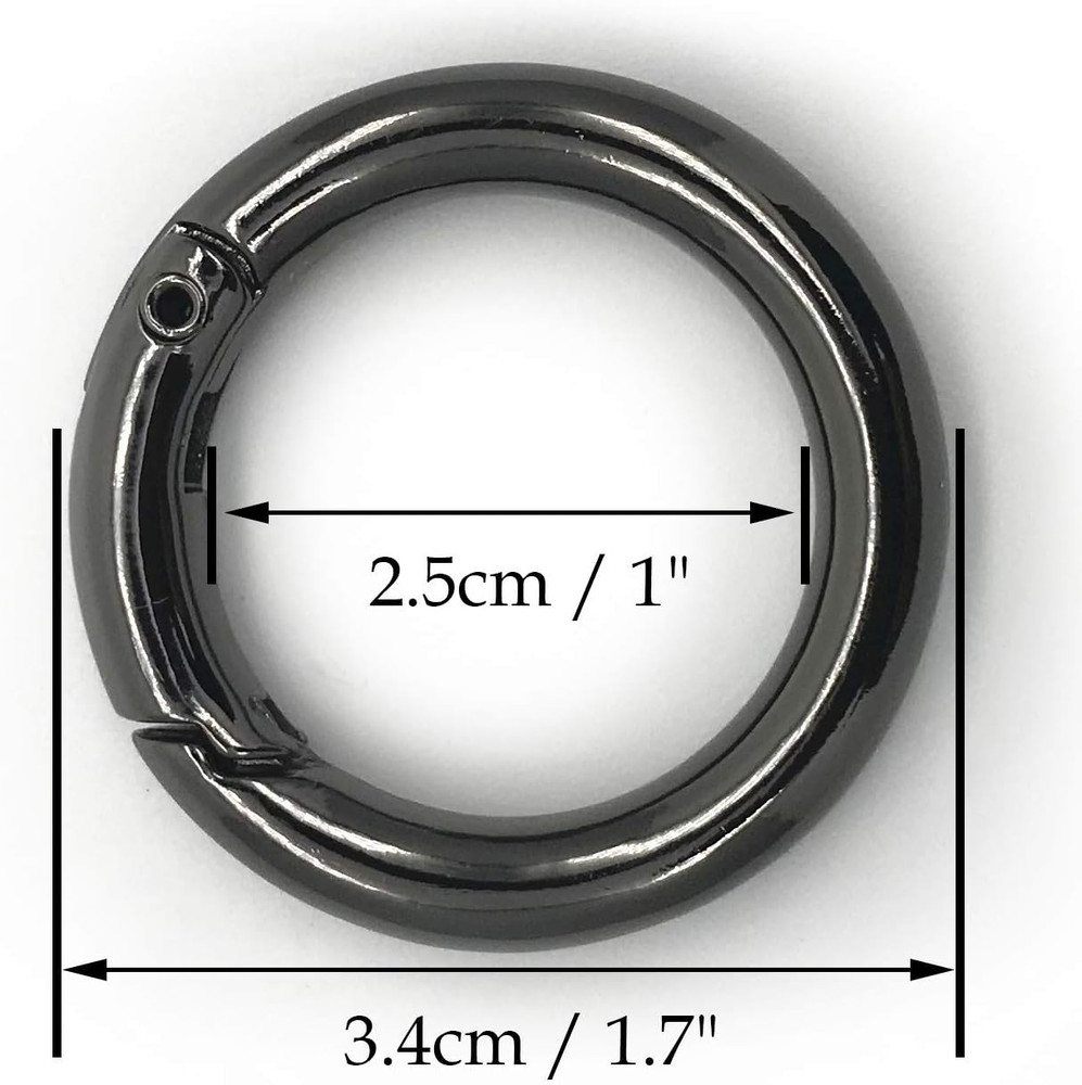 Spring Clip Round Carabiner Ring