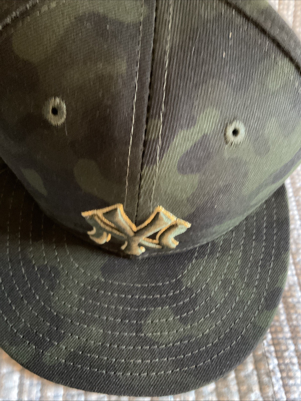 AUSTIN ROMINE *GAME USED* Memorial Day 5/19/19 CAMO HAY#28. COA STEINER