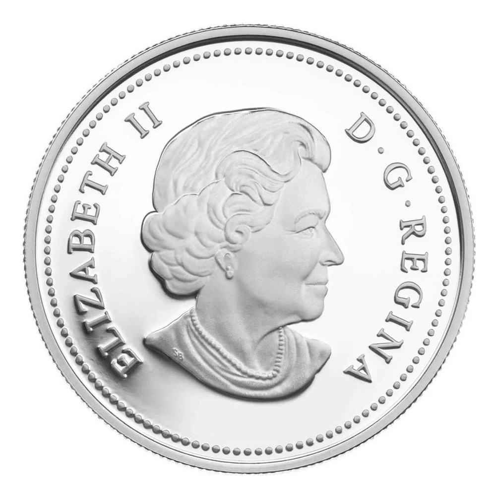 2012-Canada $20 Sugar Maple Crystal Raindrop - Pure Silver Coin