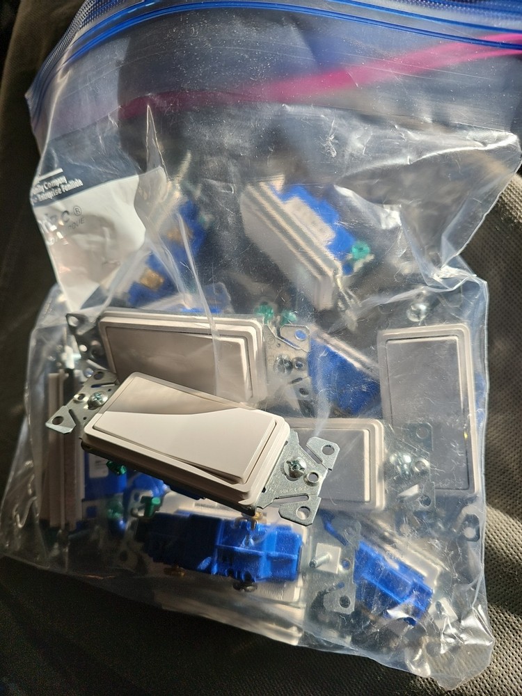 14 Eaton Push Light Switch - White