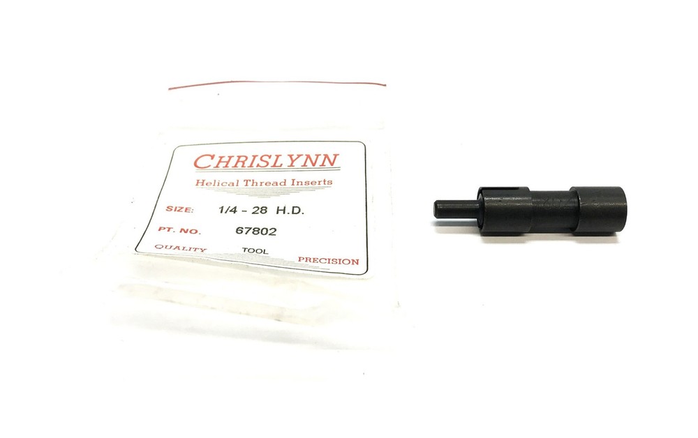 Chrislynn 1/4-28 H.D. Key-Locking Insert Installation Tool 67802 NOS
