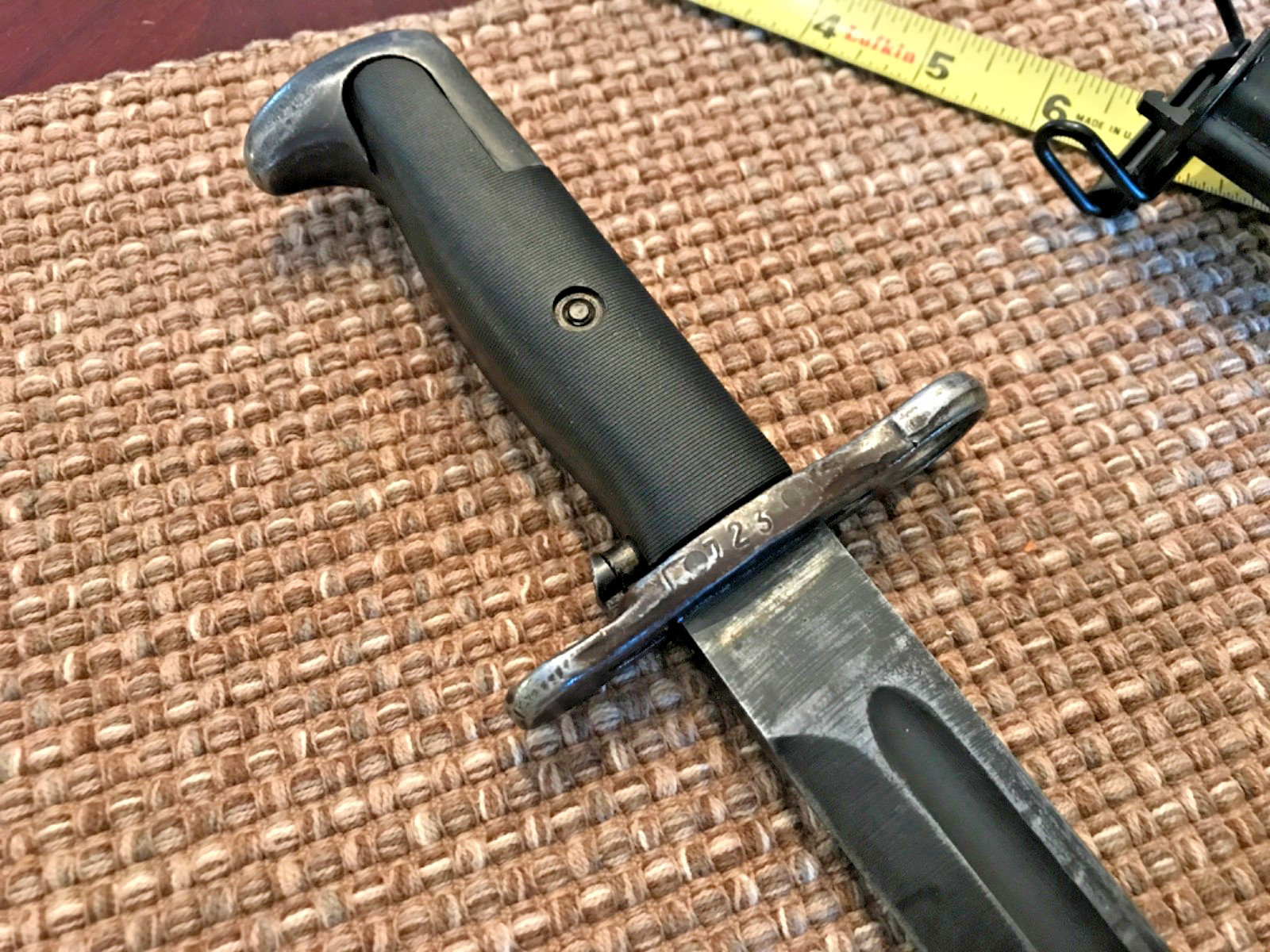 West German / GREEK GI issue 10” M1 BAYONET & Scabbard* U.S. WWII M1 Garand #723