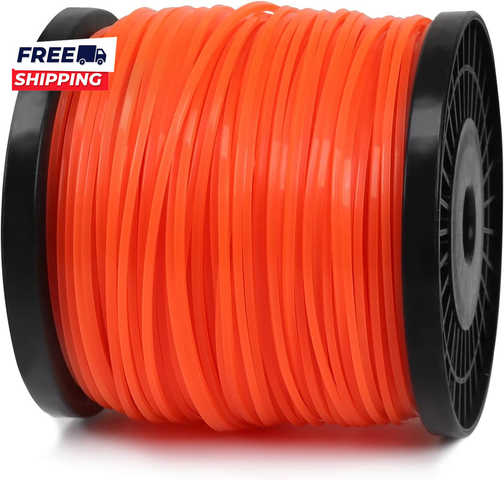 String Trimmer Line Square Orange Heavy Duty Eater String Premium Nylon