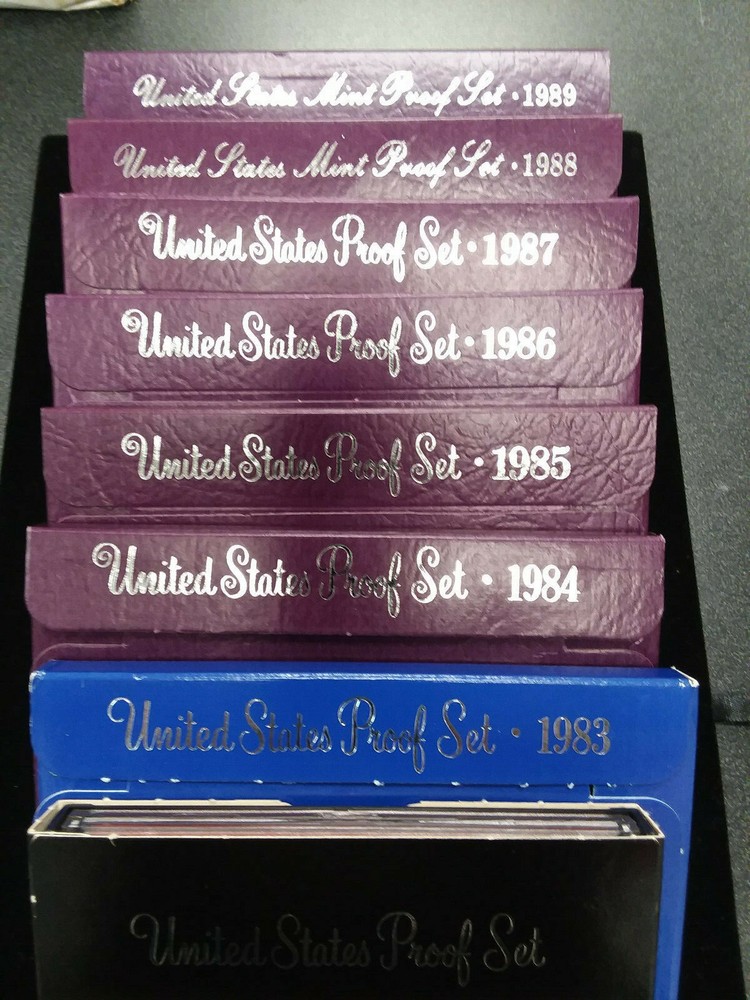 Proof Sets in the Box One Random proof set from 1968-2009
