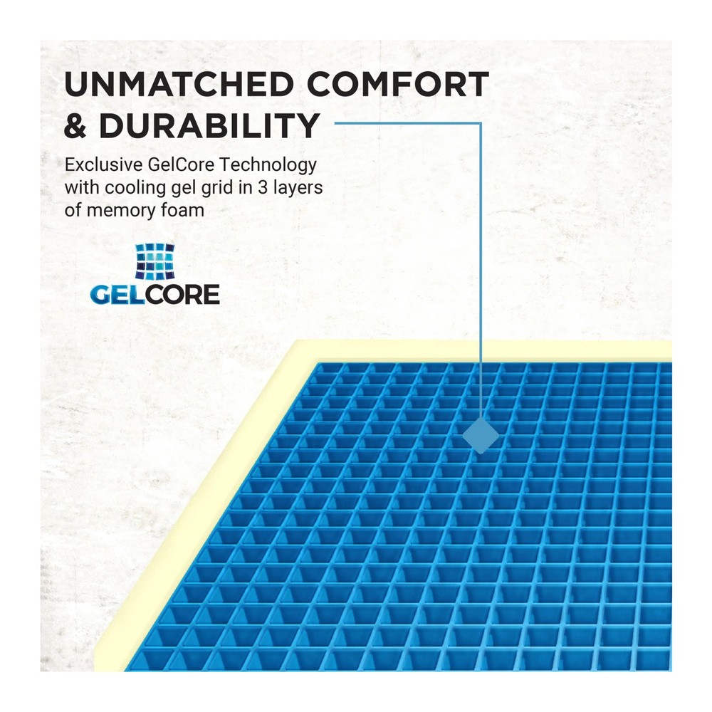 Tail Mate GelCore Cushion with LiteCore Memory Foam GripTech Base (Black)