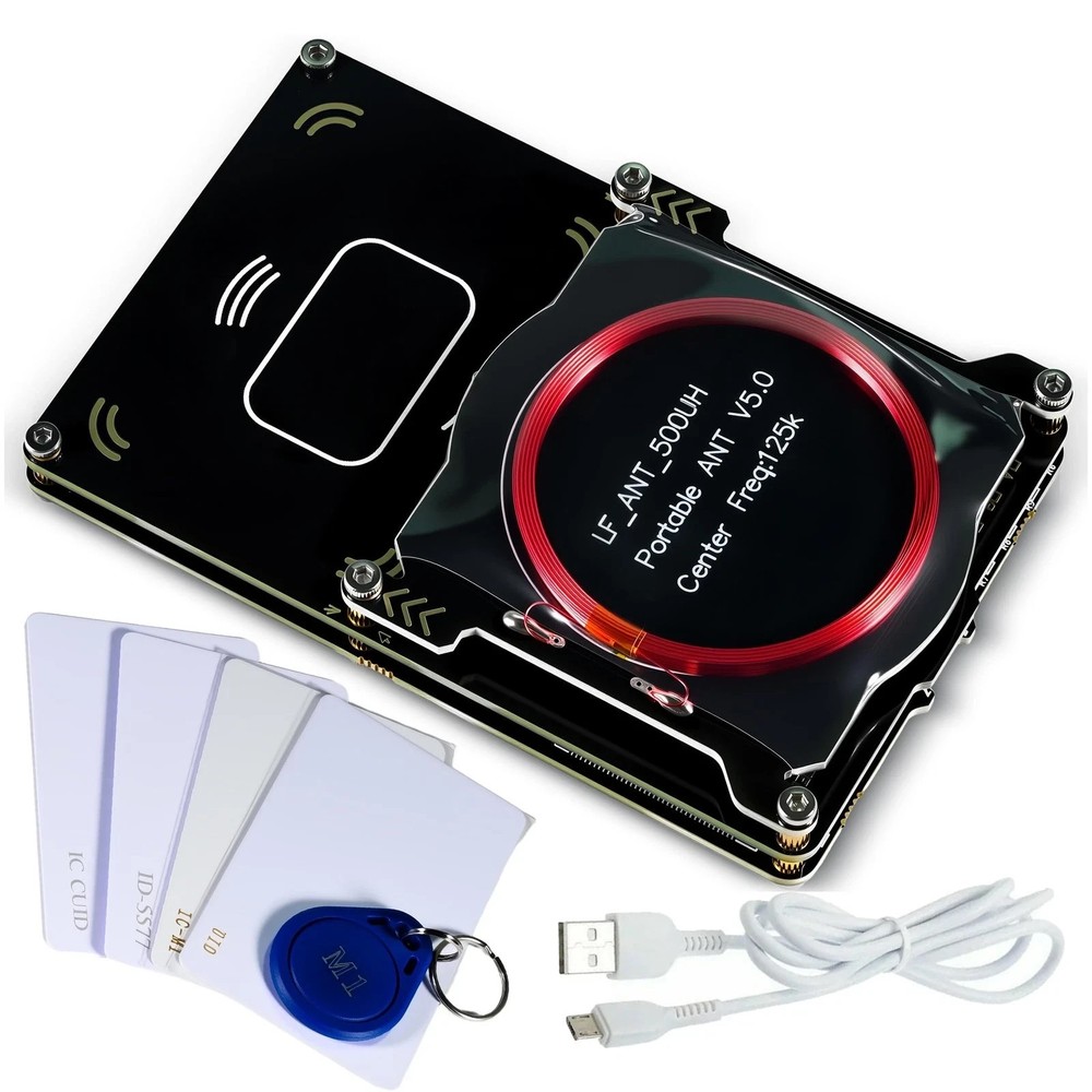Proxmark3 Easy V5.0 RFID Card Reader Writer, 512K Cloner Black
