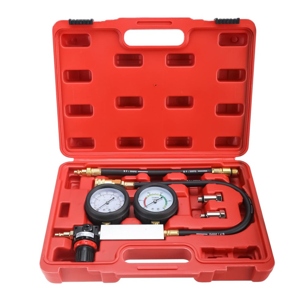 Cylinder Leak Down Tester Gasoline Engine Compression Leakage Detector Tool