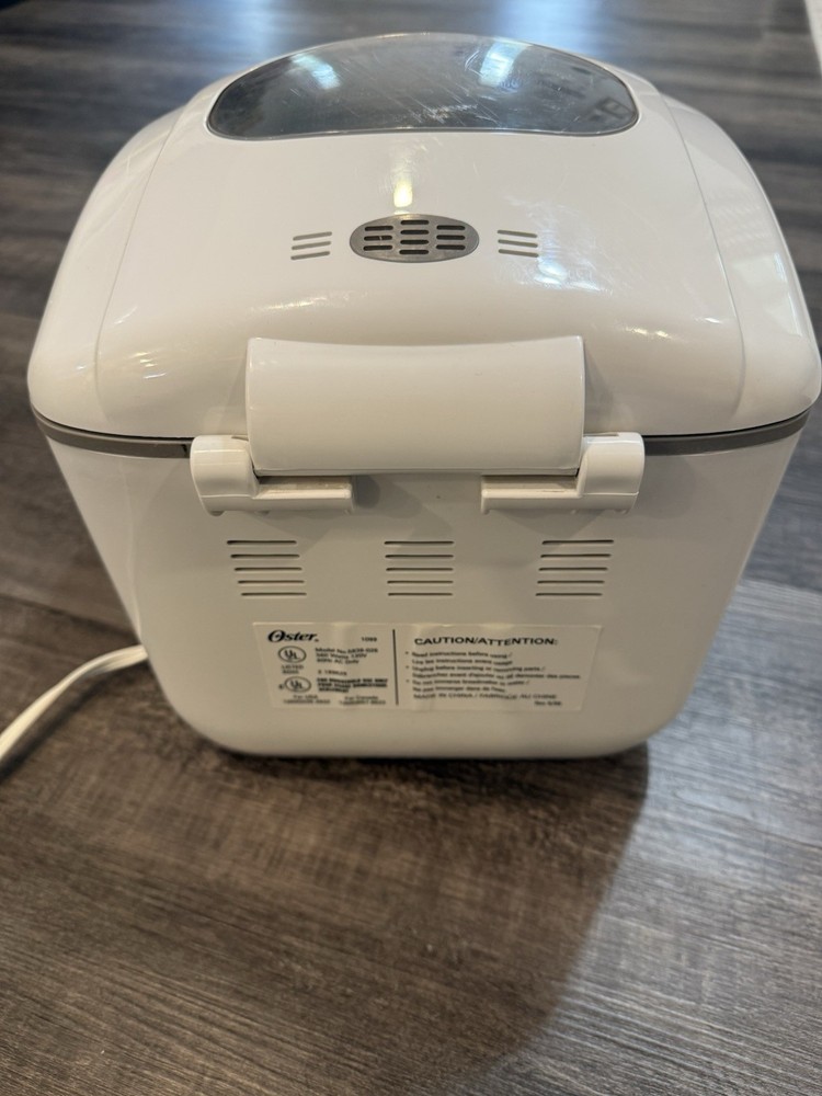 Oster Expressbake Bread Maker Machine Model 5838 White Tested Works W Manual