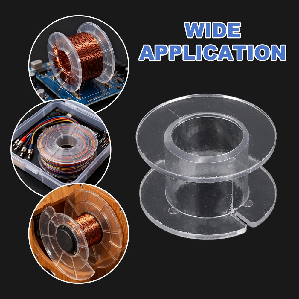 10pcs Speaker Crossover Bobbin Spools Coil, 28x14mm ABS Empty Spools