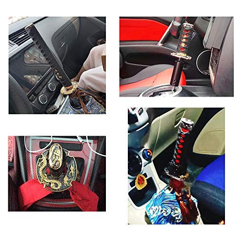 Katana Automatic Shift Knob for Lock/Button Automatic 20cm Red/Black