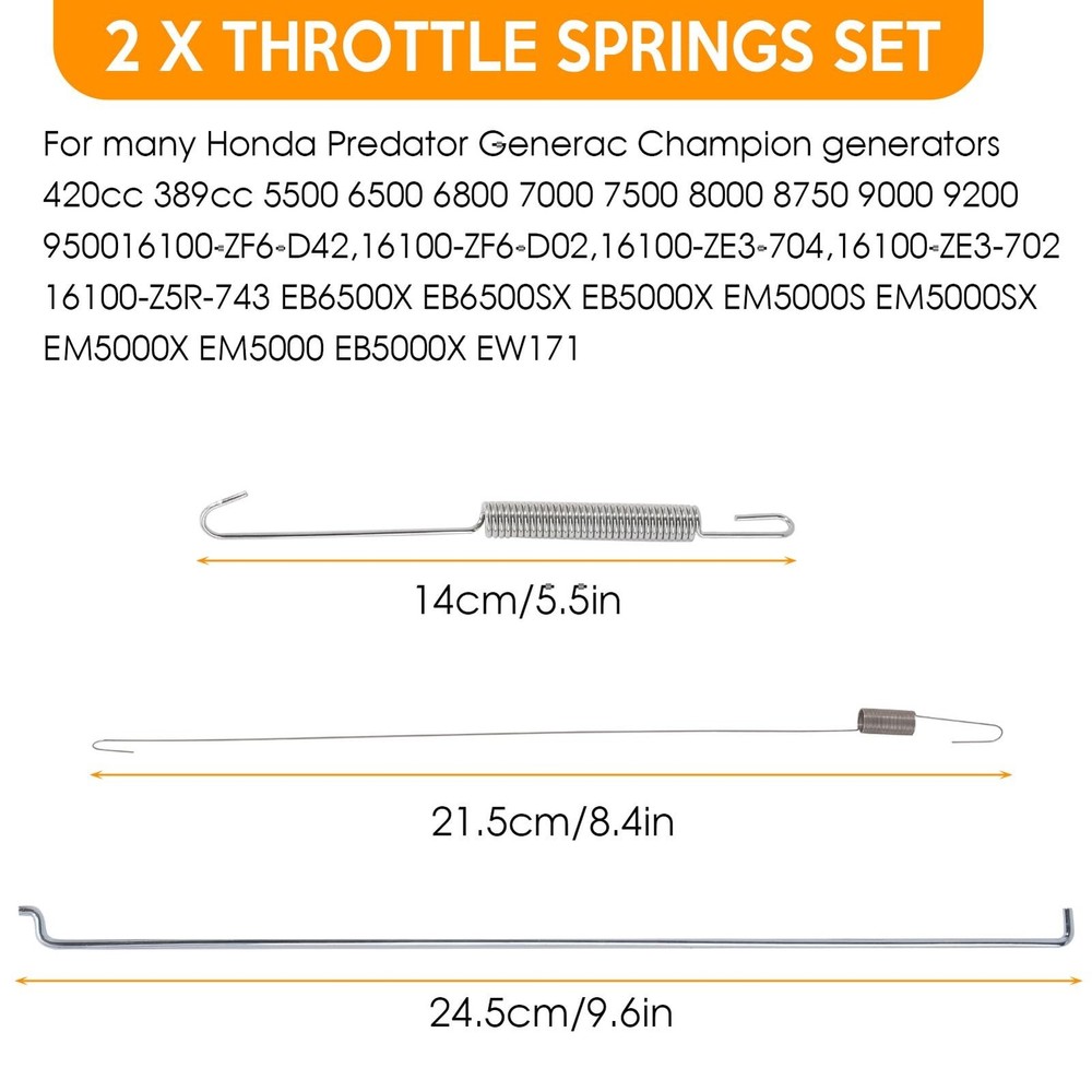 Throttle Return Springs 36 Pack Assortment Linkage Kit for Speed Control Use NEW