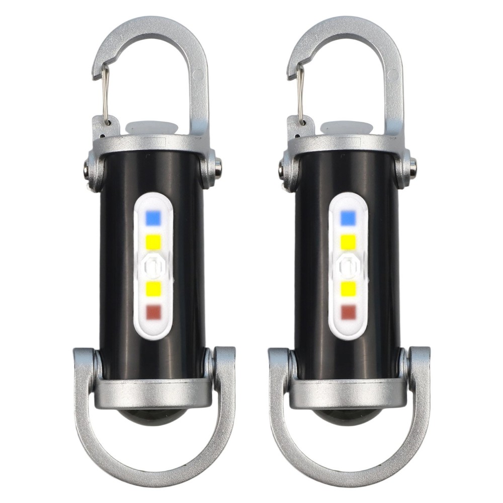Portable Keychain Flashlight with Waterproof Features and USB Charging