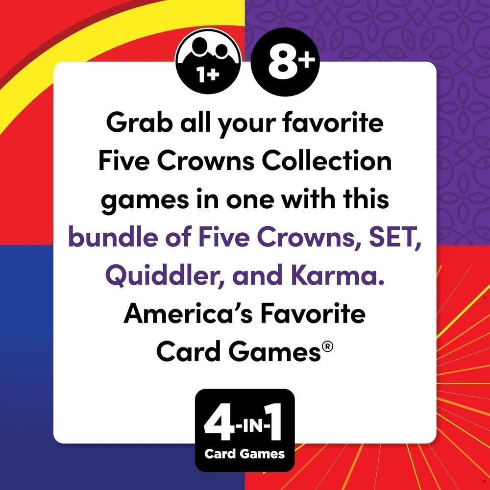 PlayMonster Five Crowns Collection 4-Game Bundle - Five Crowns, SET,...